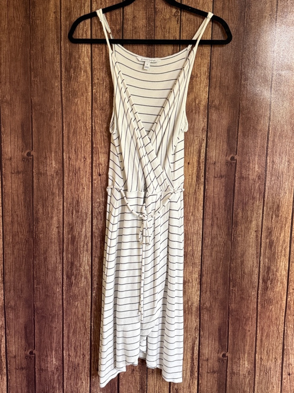 White Striped Dress